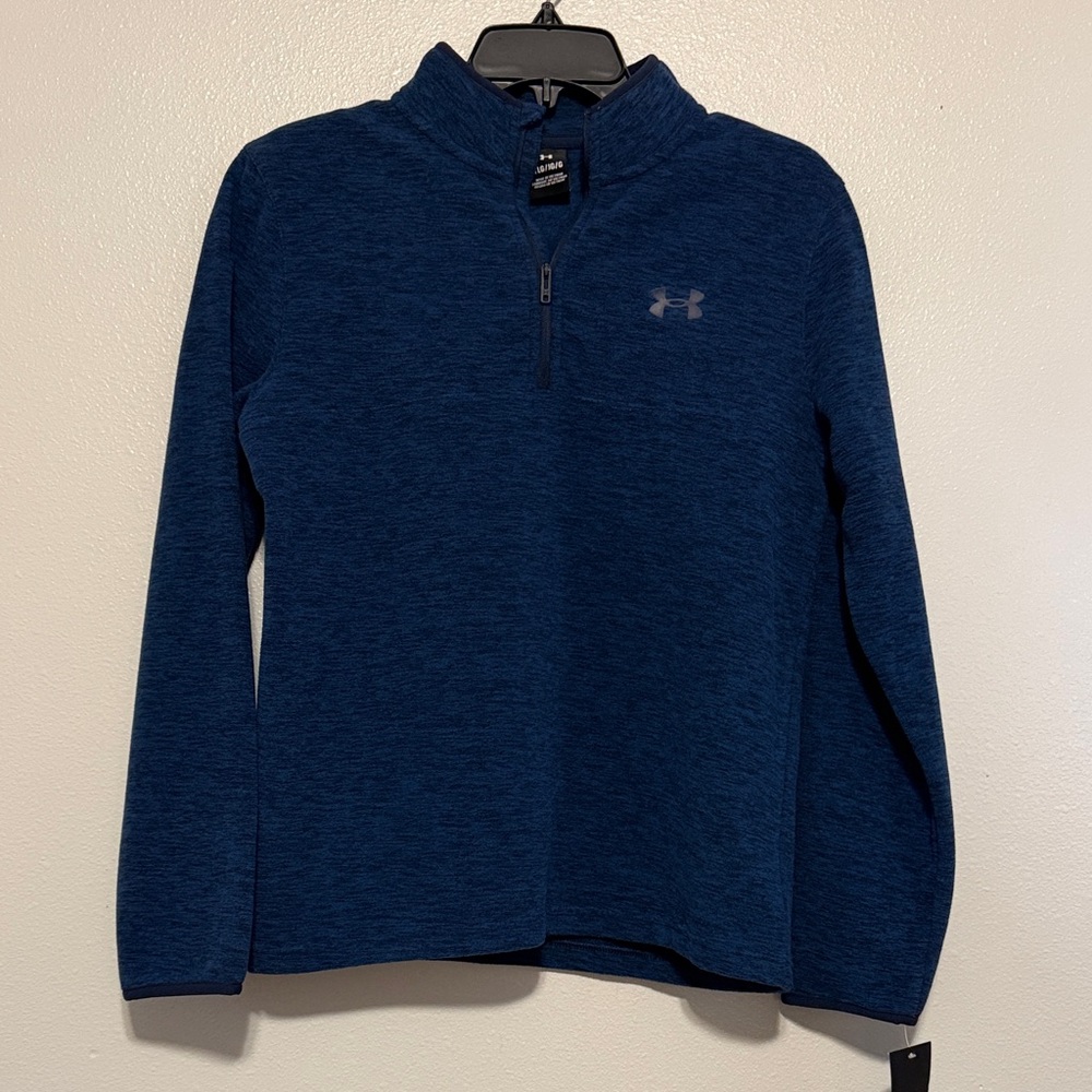Under Armour Dark Blue Heather Quarter-Zip Fleece
